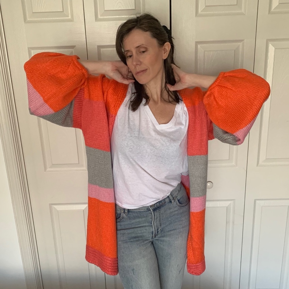 Pretty Little Thing colorblock cardigan